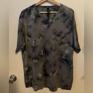 Lululemon Athletica Charcoal Tie-Dye Top